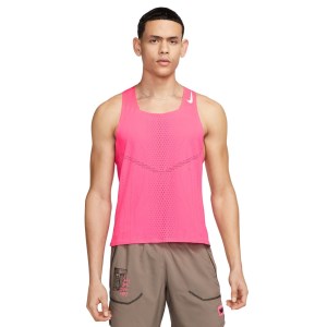 Nike Dri-Fit ADV AeroSwift Mens Running Singlet - Hyper Pink/White