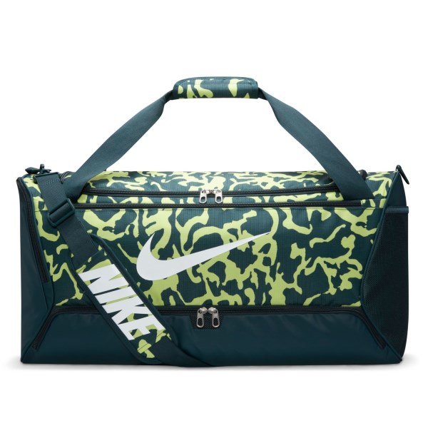 Nike Brasilia Training Duffel Bag - Deep Jungle/Light Lemon Twist/White