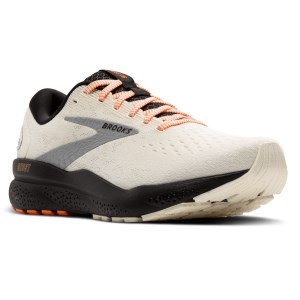 Brooks Ghost 16 - Womens Running Shoes - Ecru/Orange/Black