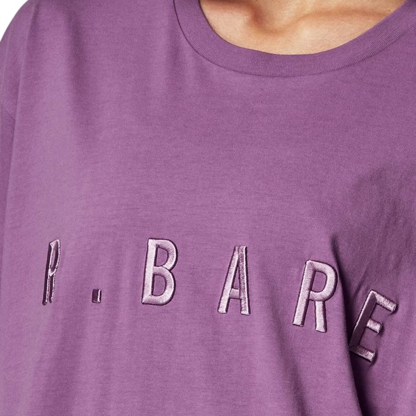 Running Bare Hollywood 90s Relax Womens T-Shirt - Violet