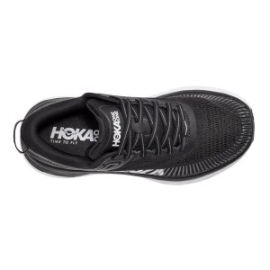 Hoka Bondi 7 - Mens Running Shoes - Black/White