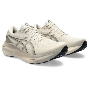 Asics Gel Kayano 30 - Mens Running Shoes - Oatmeal/Black
