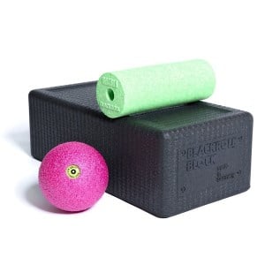 Blackroll Block Set - Mini Foam Roller, Massage Ball & Yoga Block Set