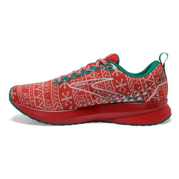 Brooks Levitate 5 - Womens Running Shoes - Run Merry Red/White/Green