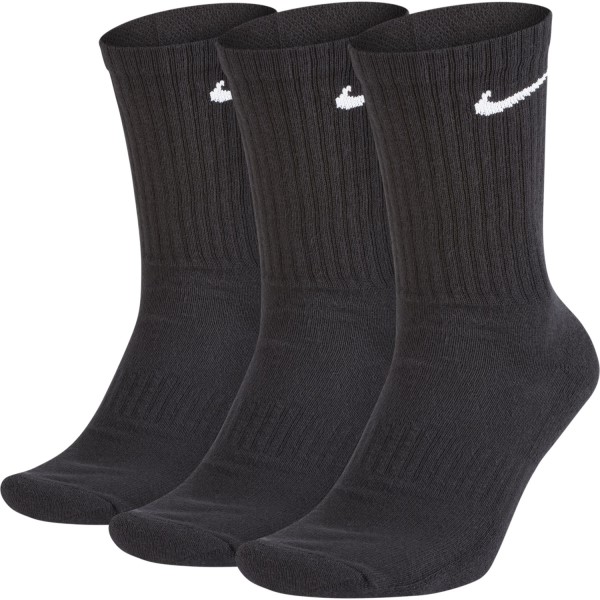 Nike Everyday Cushion Crew Training Socks - 3 Pack - Black | Sportitude