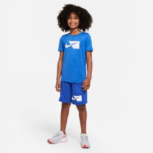 Nike Dri-Fit Kids Boys Training Shorts - Game Royal/White