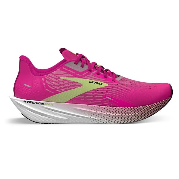 Brooks Hyperion Max - Womens Road Racing Shoes - Pink Glo/Green/Black