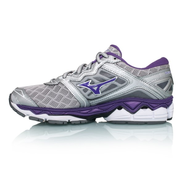Mizuno Wave Sky (D) - Womens Running Shoes - Silver/Pansy