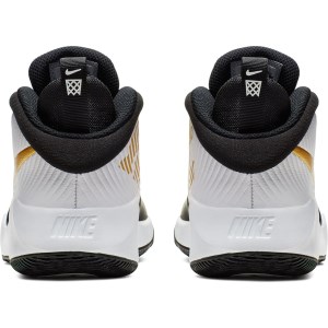 Nike Team Hustle D 9 GS - Kids Basketball Shoes - Black/Metallic Gold/White
