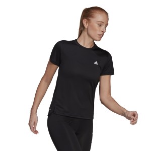 Adidas 3-Stripes Sport Womens Training T-Shirt - Black/White