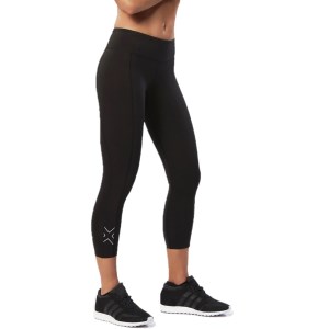 2XU Womens Mid-Rise Fitness Compression 7/8 Tights - Black/Silver