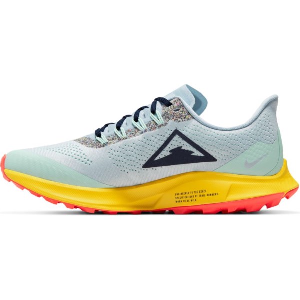 Nike Zoom Pegasus 36 Trail - Womens Trail Running Shoes - Aural/Light Armory Blue/Mint Foam