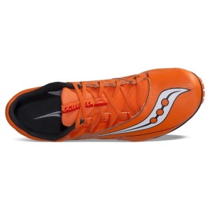 Saucony Spitfire 4 - Mens Sprint Track Spikes - Red/White