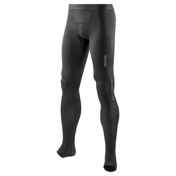 Skins DNAmic Elite Mens Compression Long Tights for Recovery - Black