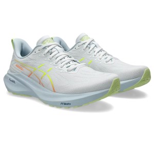 Asics GT-2000 13 - Mens Running Shoes - White/Light Blue/Yellow