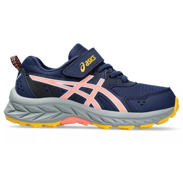 Asics Gel Venture 9 PS - Kids Trail Running Shoes - Blue Expanse/Sun Coral