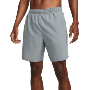 Nike Dri-Fit Challenger 7 Inch Brief-Lined Mens Running Shorts - Smoke Grey/Reflective Silver