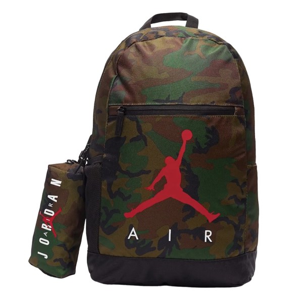 Jordan Air School Kids Backpack Bag - Green/Black