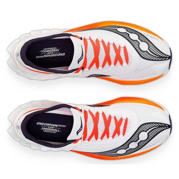 Saucony Endorphin Pro 4 - Mens Road Racing Shoes - White/Black