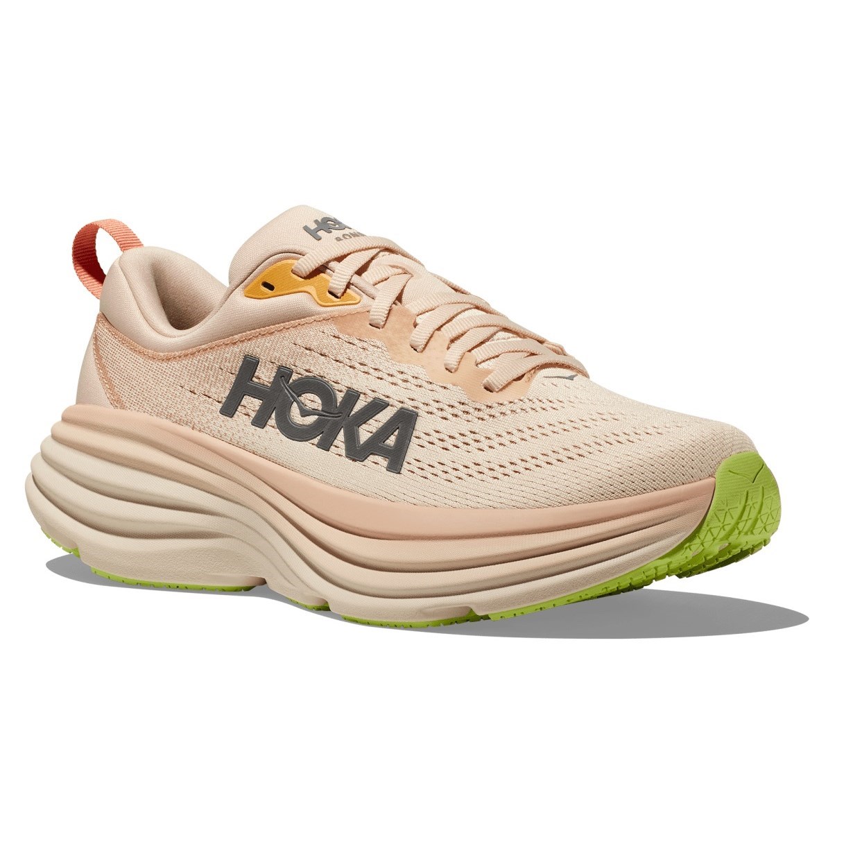 Hoka Bondi 8 - Womens Running Shoes - Cream/Vanilla | Sportitude