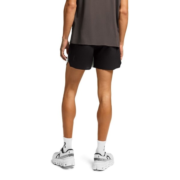On Running 5 Inch Lightweight Mens Running Shorts - Cobble/Black