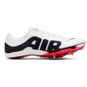 Nike Air Zoom Maxfly More Uptempo - Mens Sprint Track Spikes - White/Black/University Red