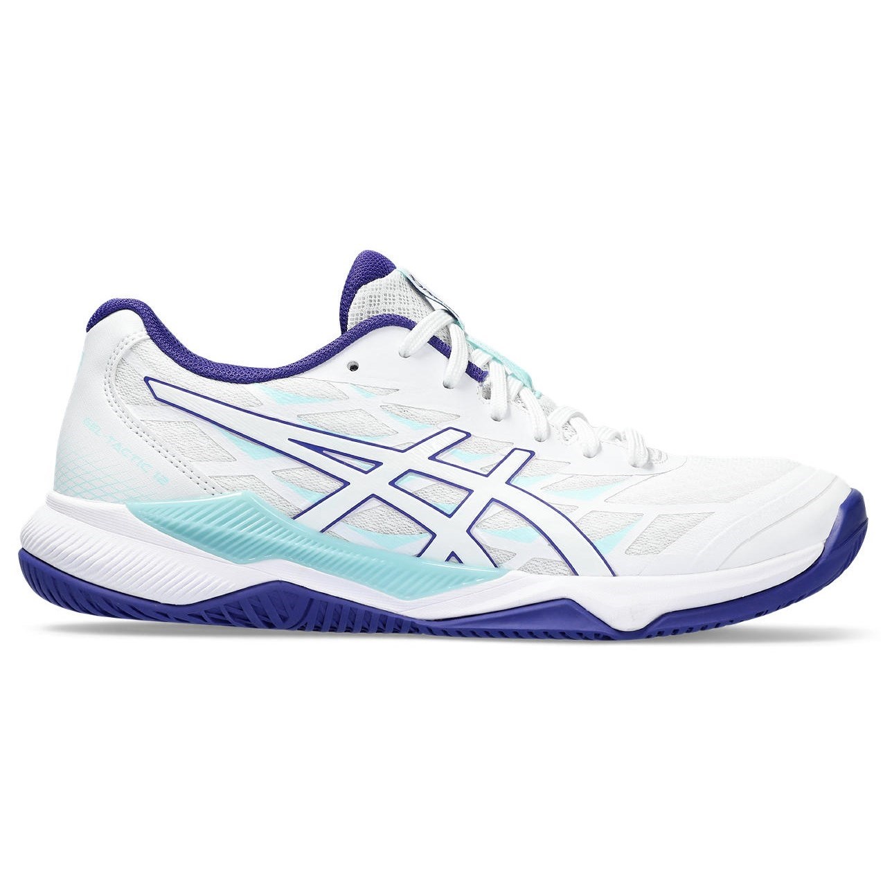 Asics Gel Tactic 12 - Womens Indoor Court Shoes - White/Eggplant ...