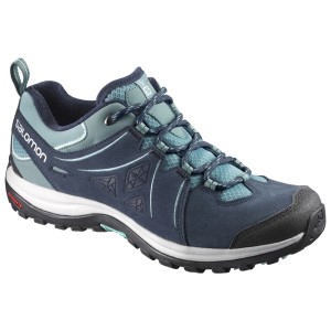 Salomon Ellipse 2 Leather - Womens Hiking Shoes - Arctic/Navy Blazer/Eggshell Blue