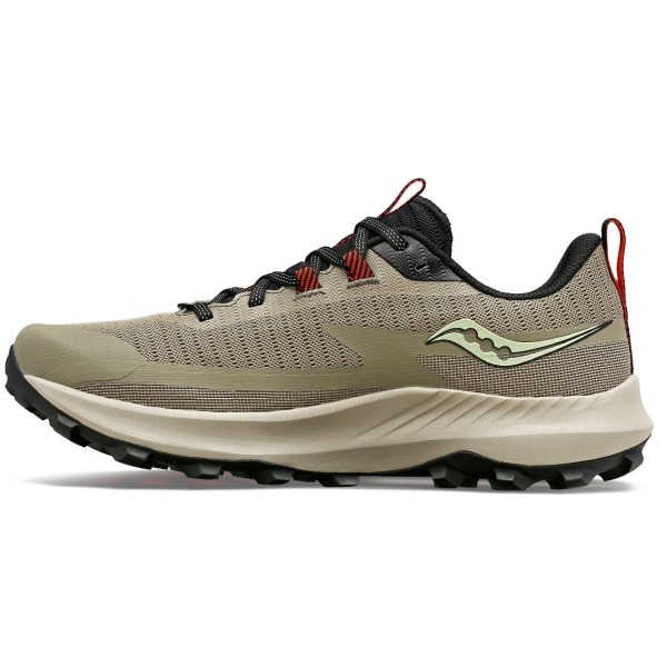 Saucony Peregrine 13 - Mens Trail Running Shoes - Coffee/Black