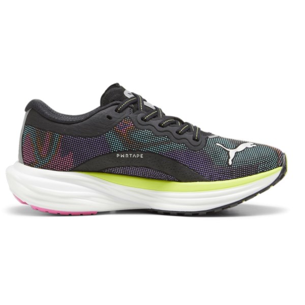 Puma Deviate Nitro 2 Psychedelic Rush - Womens Running Shoes - Black/Lime Pow/Poison Pink