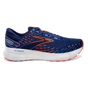 Brooks Glycerin 20 - Mens Running Shoes - Blue Depths/Palace Blue/Orange