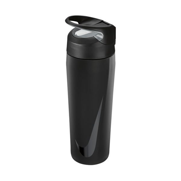 Nike SS Hypercharge Straw BPA Free Sport Water Bottle - 473ml - Anthracite/Black