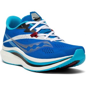 Saucony Endorphin Pro 2 - Mens Road Racing Shoes - Royal/White