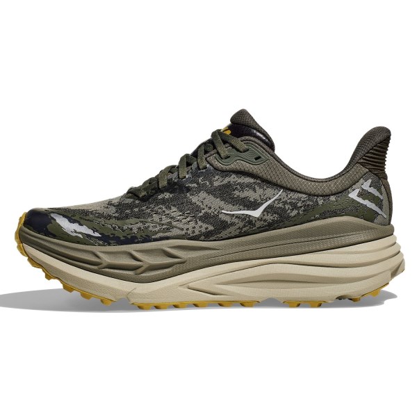 Hoka Stinson 7 - Mens Trail Running Shoes - Olive Haze/Forest Cover