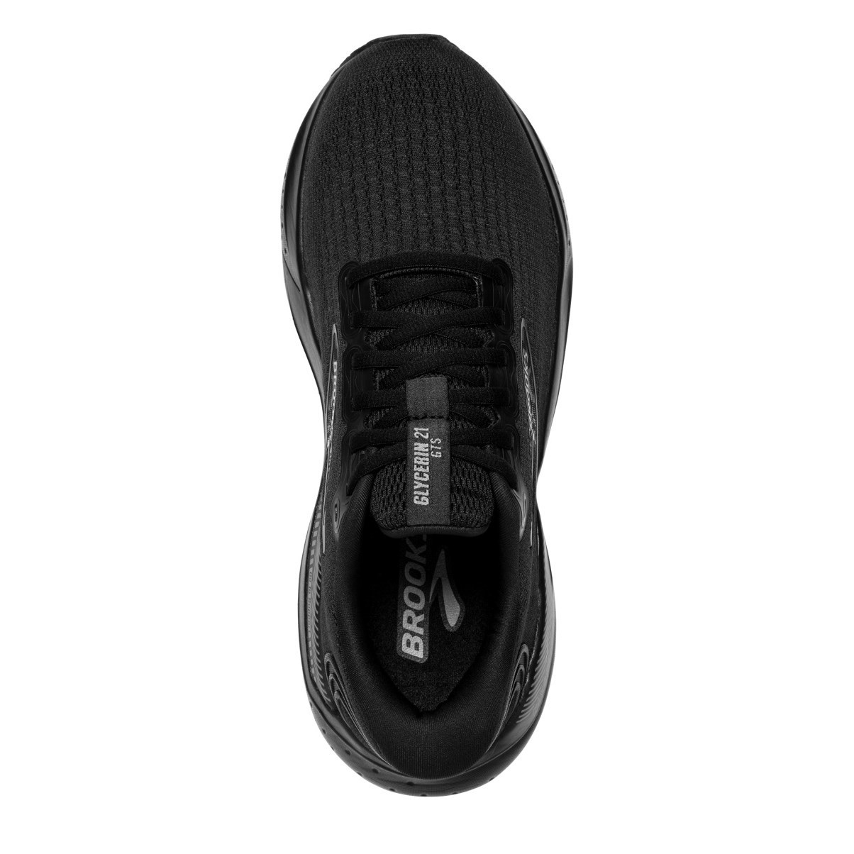 Brooks Glycerin GTS 21 - Womens Running Shoes - Black/Black/Ebony ...