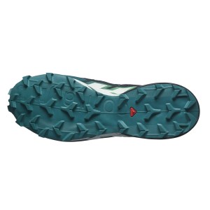 Salomon Speedcross 6 - Mens Trail Running Shoes - Carbon/Tahitian Tide/White