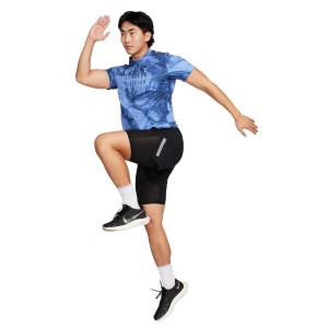 Nike Dri-Fit Run Division Rise 365 Mens Running T-Shirt - Polar/Reflective Black