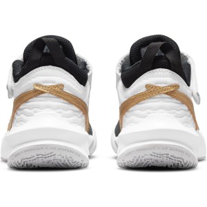Nike Team Hustle D 10 PS - Kids Basketball Shoes - Black/Metallic Gold/White/Photon Dust