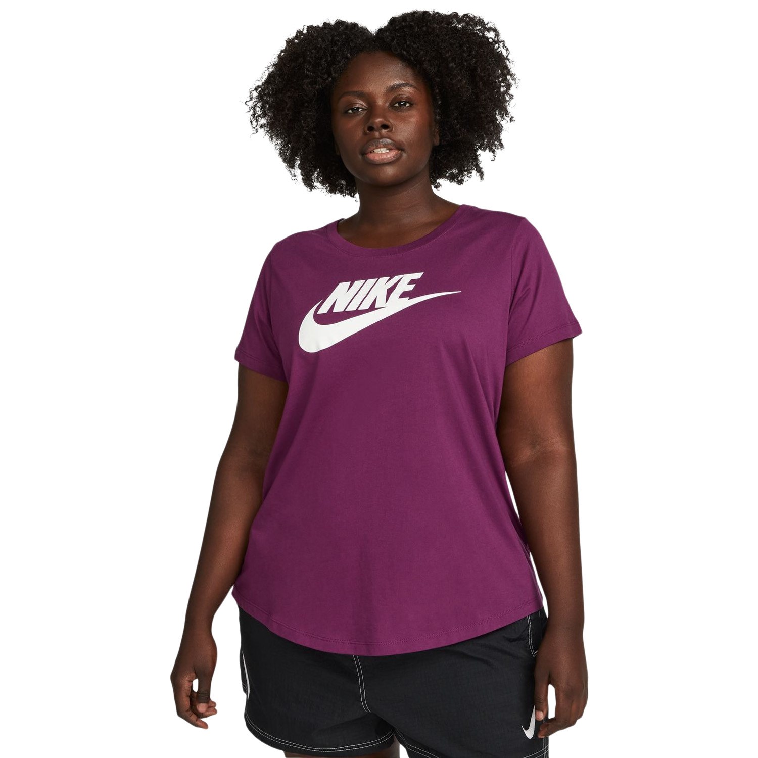 Buy Nike Women's Sportswear Essential T-Shirt (Plus Size) White in