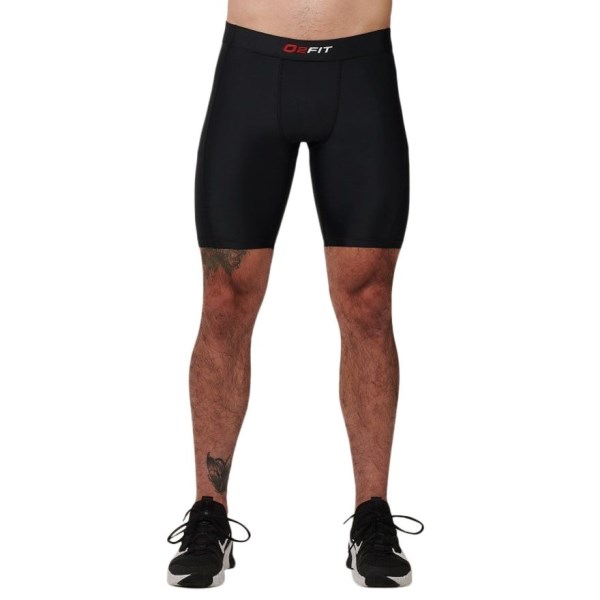 o2fit Mens Compression Shorts - Black