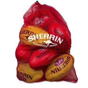 Sherrin Football Mesh Carry Bag - Red