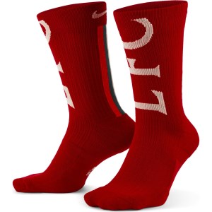 Nike Liverpool FC SNKR Sox Soccer Crew Socks - Gym Red/Fossil