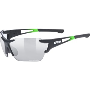 UVEX Sportstyle 803 Race Variomatic Light Reacting Multi Sport Sunglasses - Black/Green