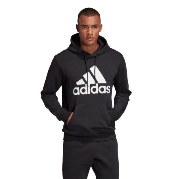 Adidas Badge Of Sport Fleece Pullover Mens Hoodie - Black/White