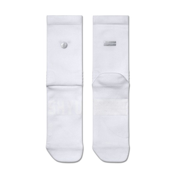 Shyu Half Crew Racing Socks - White/White/White