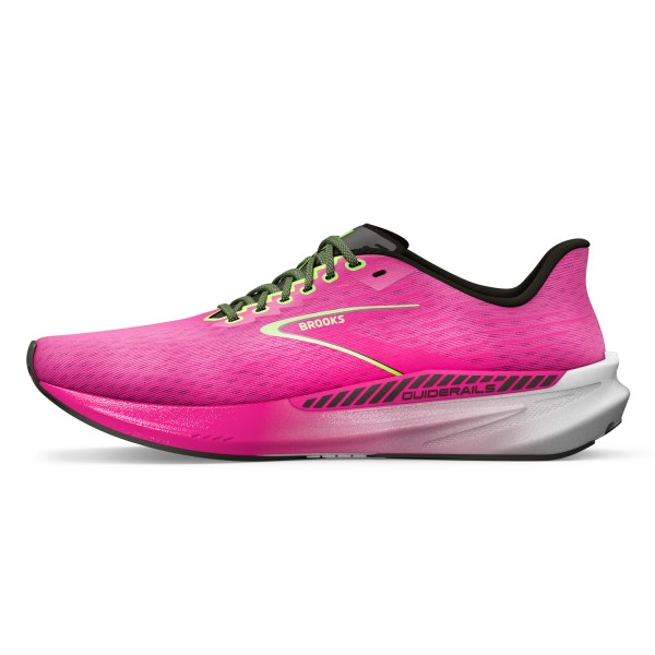 Brooks Hyperion GTS - Womens Running Shoes - Pink Glow/Green/Black