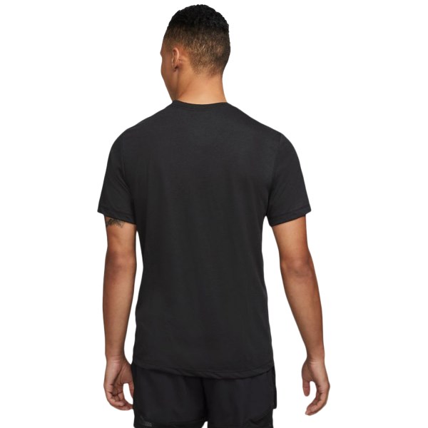Nike Dri-Fit Swoosh Mens Training T-Shirt - Black/Team Orange