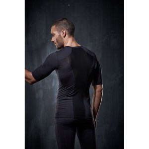 Bayse Compression Short Sleeve Mens Training Top - Black
