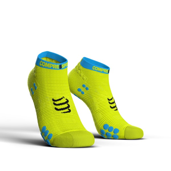 Compressport Pro Racing V3.0 - Low Cut Running Socks - Fluo Yellow