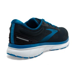 Brooks Trace - Mens Running Shoes - Black/Vivid Blue/Persimmon